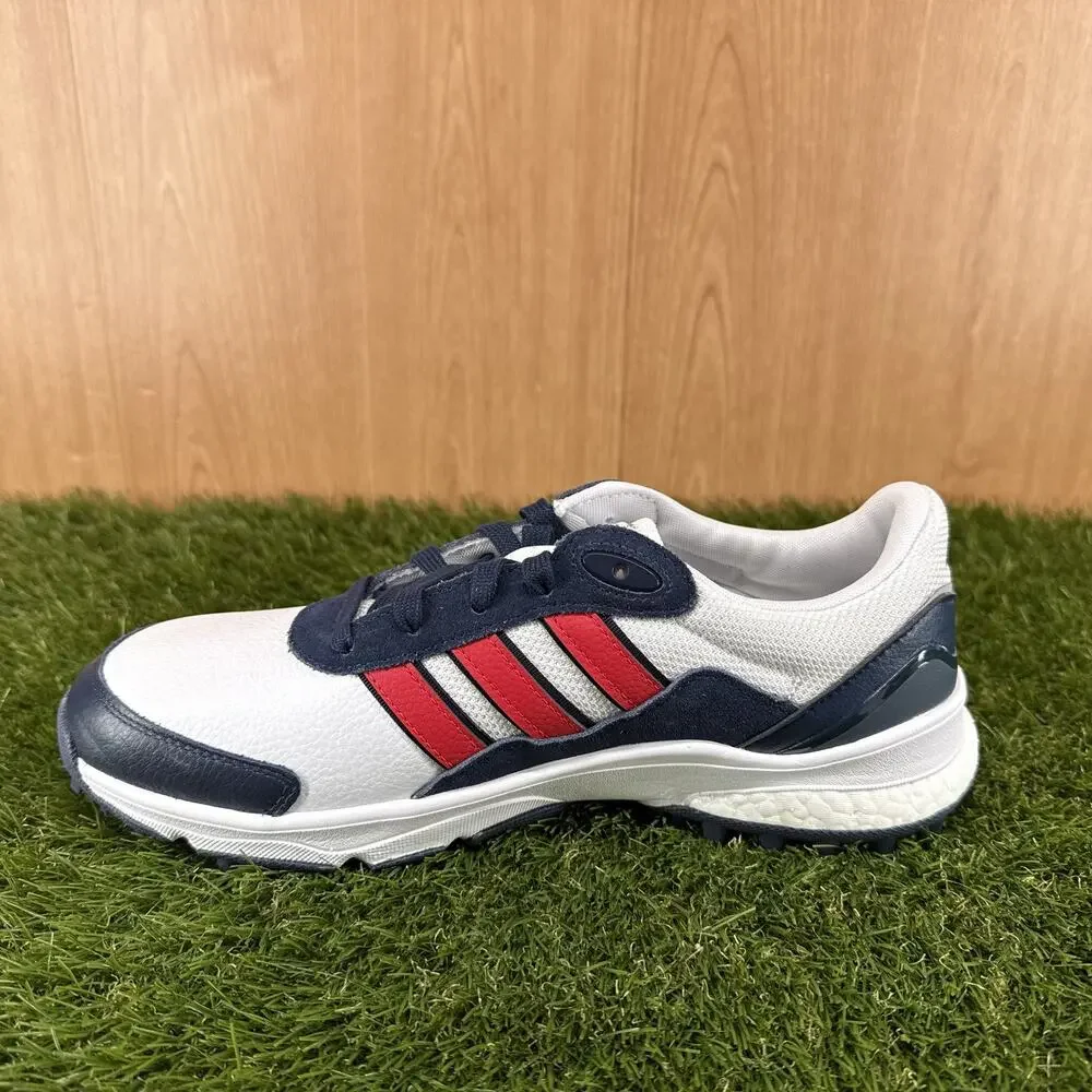 adidas SW 5540 Spikeless Golf White Pure Ruby Collegiate Navy JH6269 Mens Sz 9.5